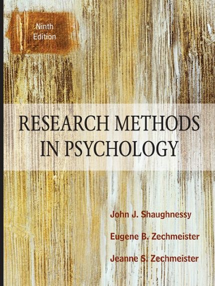 research methods in psychology, 9th edition 9th edition