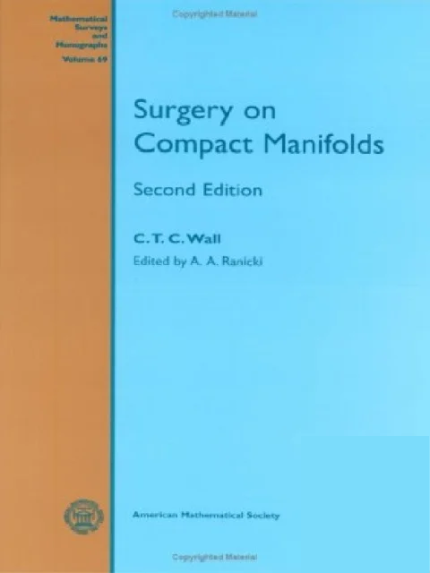 Surgery on Compact Manifolds (Mathematical Surveys & Monographs) 2nd Edition