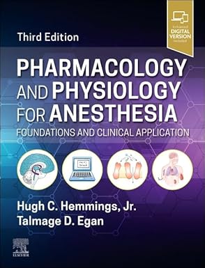 Pharmacology and Physiology for Anesthesia 3rd Edition