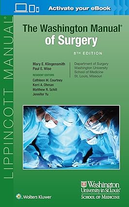 The Washington Manual of Surgery 8th Edition