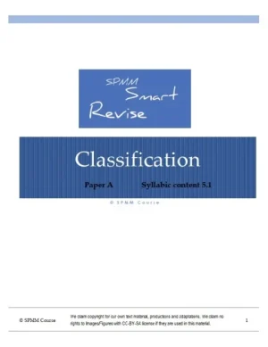 Spmm smart revise basic Classification Paper A