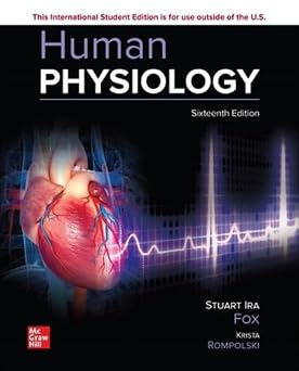 ISE Human Physiology 16th Edition